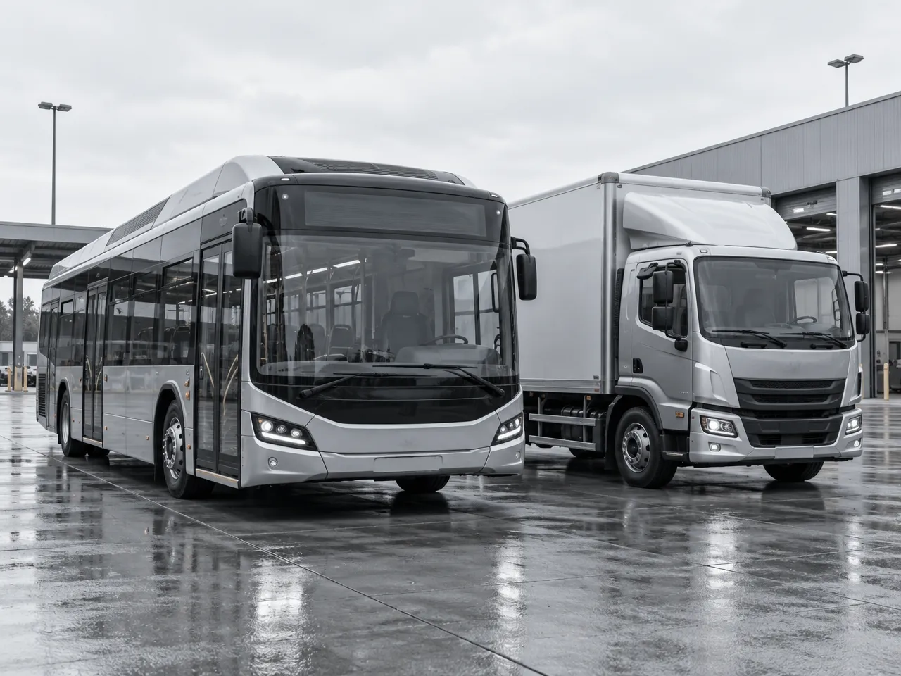 Grafika poglądowa: ciężarówka / autobus